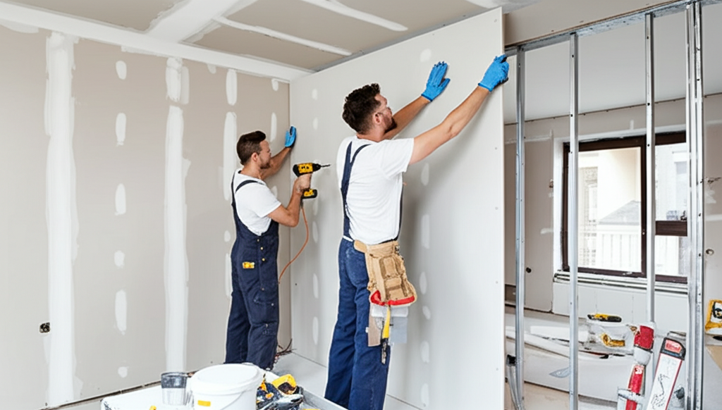 Professional drywall installation
